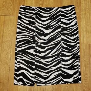 Bebe zebra print pencil skirt sz 2